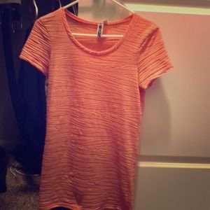 BKE Salmon Textured Top